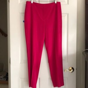 Talbots Italian wool Heritage pants sz 10 NWT pink fully lined straight leg